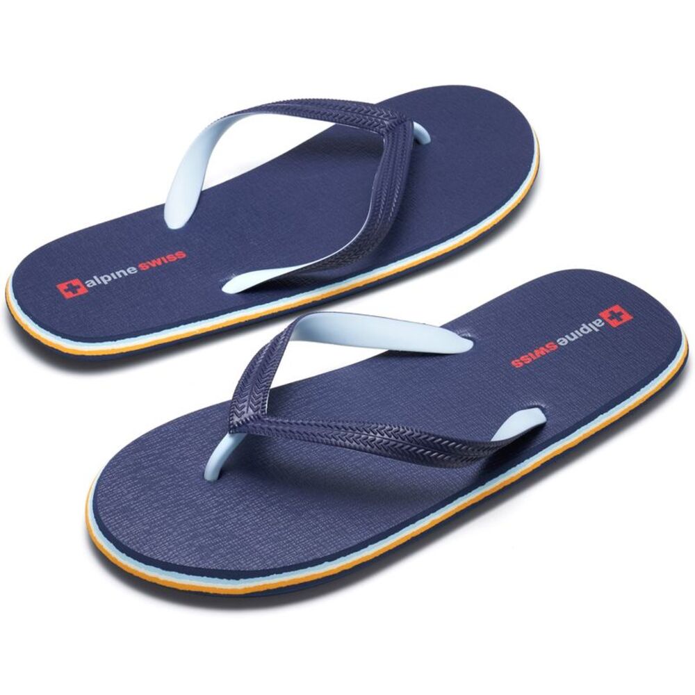 Alpine Swiss Mens Flip Flops Lightweight EVA Thong Summer Sandals Beach Shoes